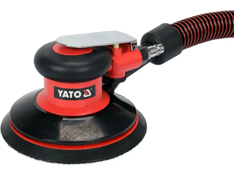 Yato, modelo YT-09738, Lijadora portátil, ideal para trabajos de lijado en superficies de madera, metal y plástico, diseño compacto y ergonómico, alto rendimiento.