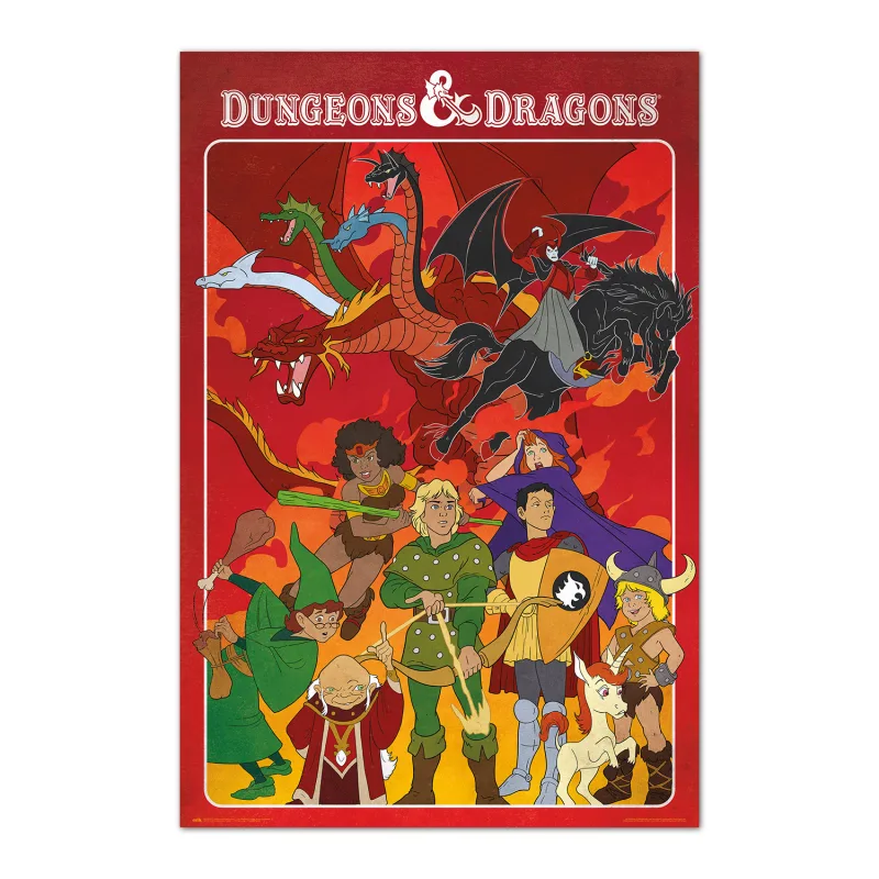 Grupo Erik Poster Dragones y Mazmorras - Laminas decorativas 61x91,5cm a todo color | Posters para pared ideal decoración habitación