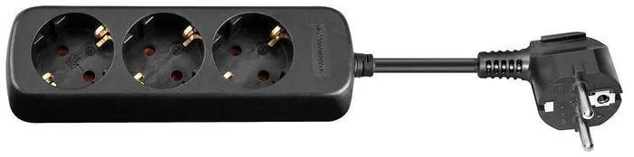 Microconnect GRU0033B base múltiple 3 m 3 salidas AC Interior Negro