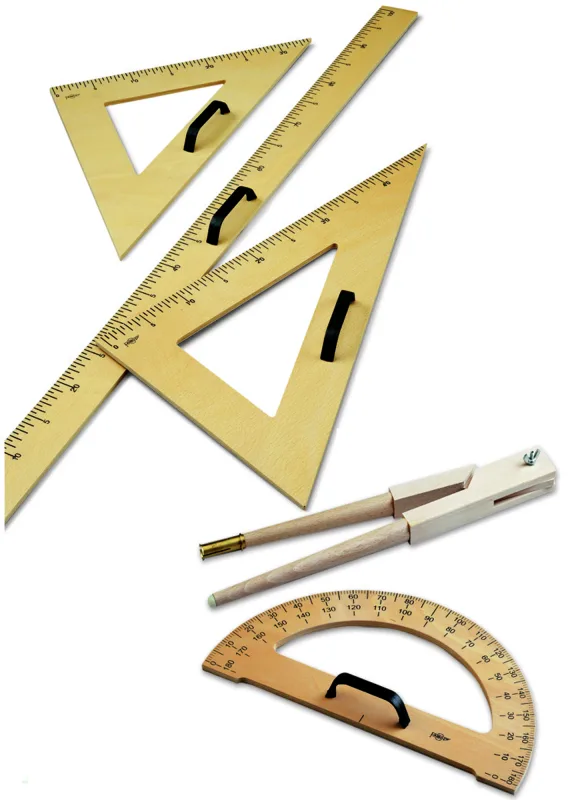 Accesorios para pizarras de encerado cartabón 50 cm