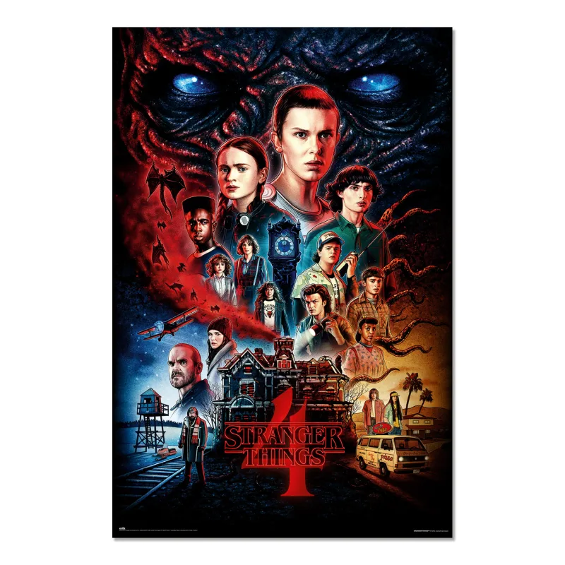 Grupo Erik Poster Stranger Things Merchandising Vecna's house - Posters decorativos, Ideal Decoracion Habitación, Decoracion pared - Laminas para Cuadros, Posters para Pared 61x91,5cm a todo color