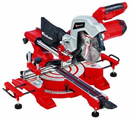 Einhell sierra ingletadora con cable eléctrico - TC-SM 216 (1600 W, 240 V, ancho de corte 305 mm, diámetro de hoja de 216 mm, ángulo de inclinación de 45º)