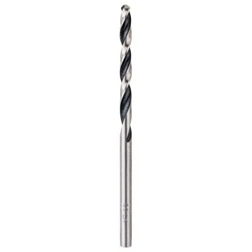 Bosch Professional 10 brocas helicoidales HSS PointTeQ (para metal, 3 x 33 x 61 mm, accesorio de taladro), Talla, Diámetro 3 mm