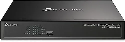 TP-Link VIGI NVR1008H-8MP Grabadore de vídeo en red (NVR) Negro
