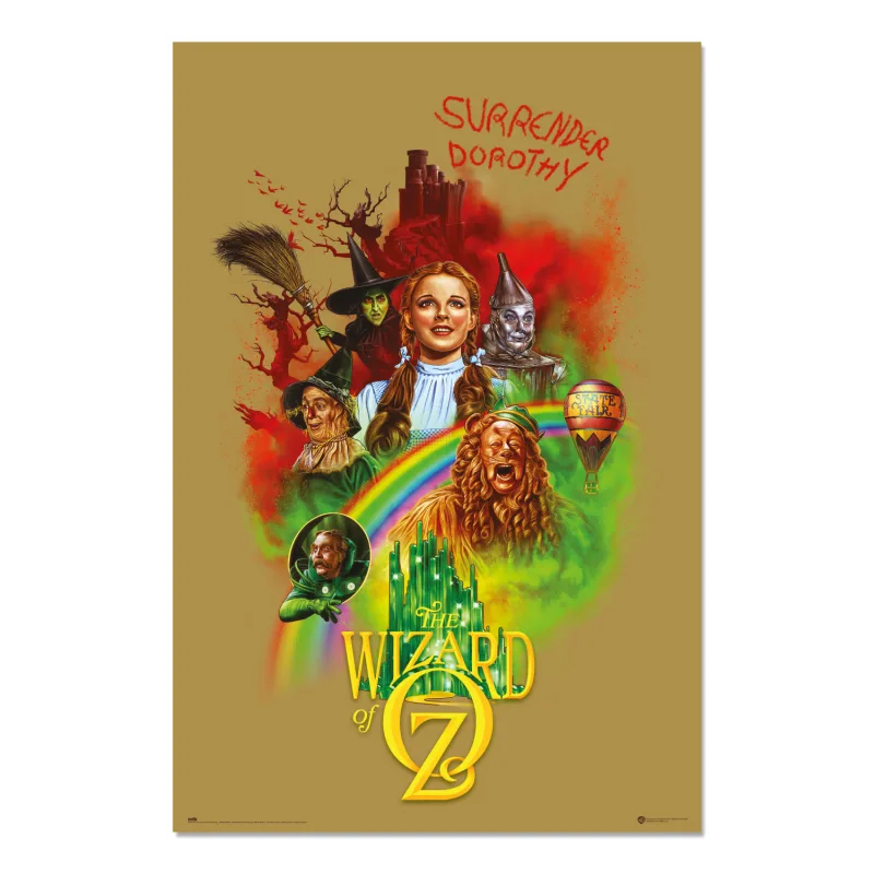 Grupo Erik Poster El Mago de OZ 100 aniversario WB - Laminas decorativas 61x91,5cm a todo color | Posters para pared ideal decoración habitación