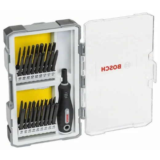 Bosch Professional Set de 37 unidades Punta de atornillar Extra Hard (para atornillar con empuñadura, Accesorios taladros rotativos y atornilladores)