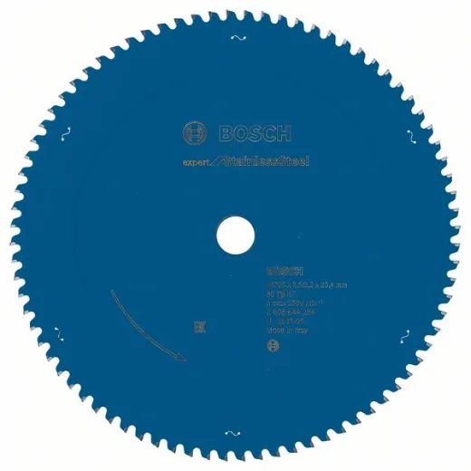 Bosch Professional 2608644284 - Disco de sierra circular CSB Expert StainlessSteel: 305x25.4x80D