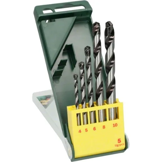 Bosch Set de 5 Brocas (para Hormigón duro, Ø 4-10 mm, Accessorios Taladradora)