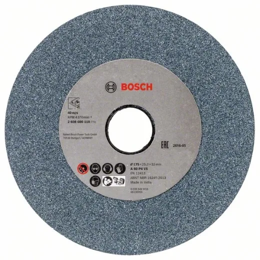 Bosch 2 608 600 110 - Disco de amolar para esmeriladoras dobles - 175 mm, 32 mm, 60 (pack de 1)