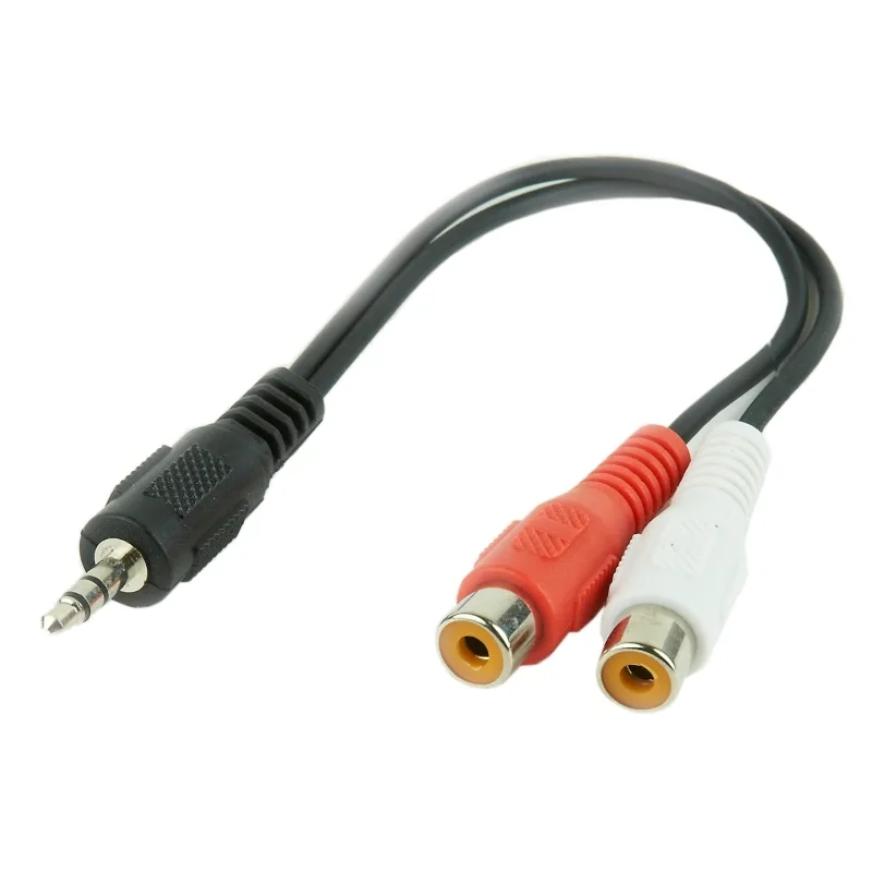 Cable Audio GEMBIRD Conector 3,5MM A 2X RCA 0,2M