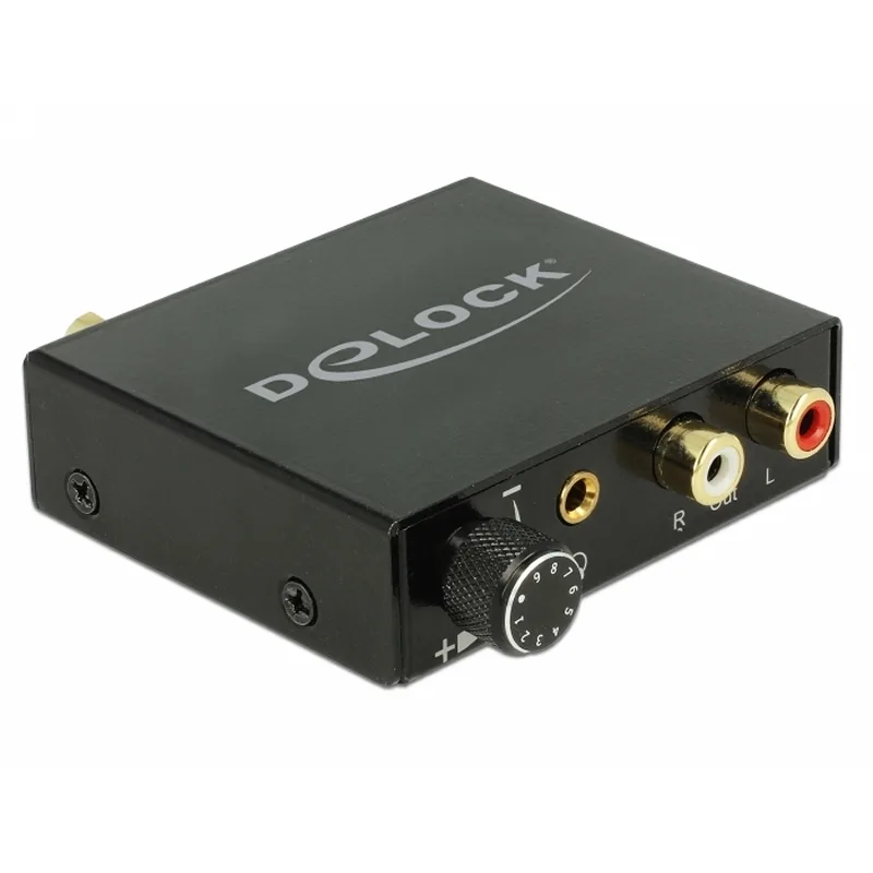 DeLOCK 63972 convertidor de audio Negro - Conversor de audio (Micro-USB B, 32 / 44.1 / 48 / 96 / 192 kHz, 70 mm, 60 mm, 20 mm)