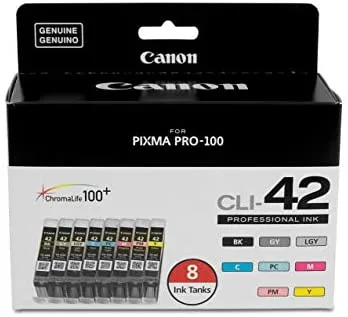 Canon 6384B010 cartucho de tinta 8 pieza(s) Original Rendimiento estándar Negro, Cian, Gris, Gris claro, Magenta, Fotos cian, Foto magenta, Amarillo