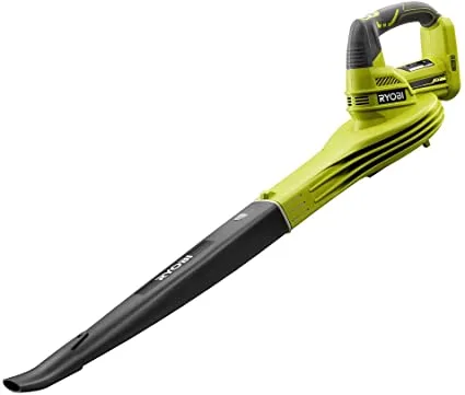 RYOBI Soplador Inalámbrico 18V One+ 245 km/h - Limpieza de Jardines, Terrazas y Caminos - (Sin batería ni Cargador)