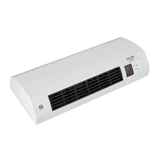 ADLER AD 7714 Calefactor Cerámico de Pared Split, Sensor Ventanas Abiertas, Temporizador Semanal, Termostato Digital 7-38 °C, Función Ventilador, Mando a Distancia, 2200W