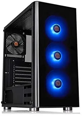 Thermaltake V200 Tempered Glass RGB - Caja de Gaming para PC, Color Negro
