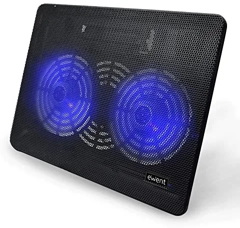 Ewent EW1256 almohadilla fría 43,2 cm (17") 1000 RPM Negro