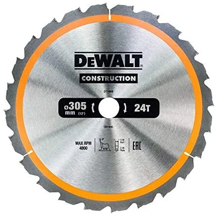 DeWALT DT1958-QZ hoja de sierra circular 30,5 cm 1 pieza(s)