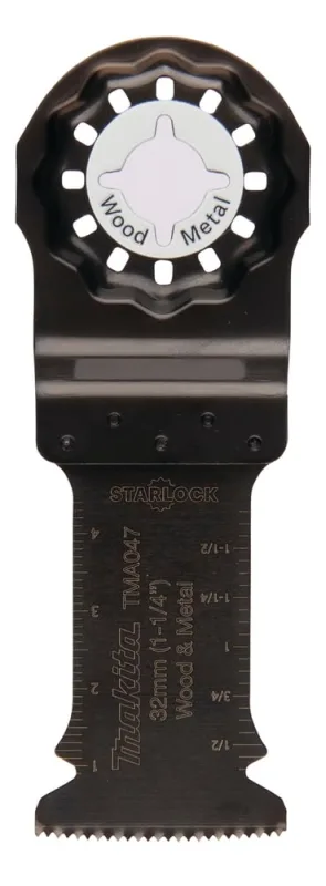 Makita B-64814-5, hoja de sierra de calar, marquetería y recíproca bimetálica, 5 cm, 5 piezas, ideal para cortes precisos, alta durabilidad y resistencia