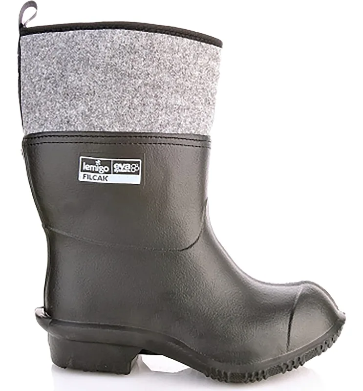 Lemigo Hombres Botas de Agua Filcak 804 (Negro, 49)