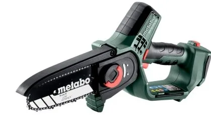 Metabo Sierra de Jardín Inalámbrica 15 cm - Motosierra Pequeña Versátil para Poda y Corte sin Batería