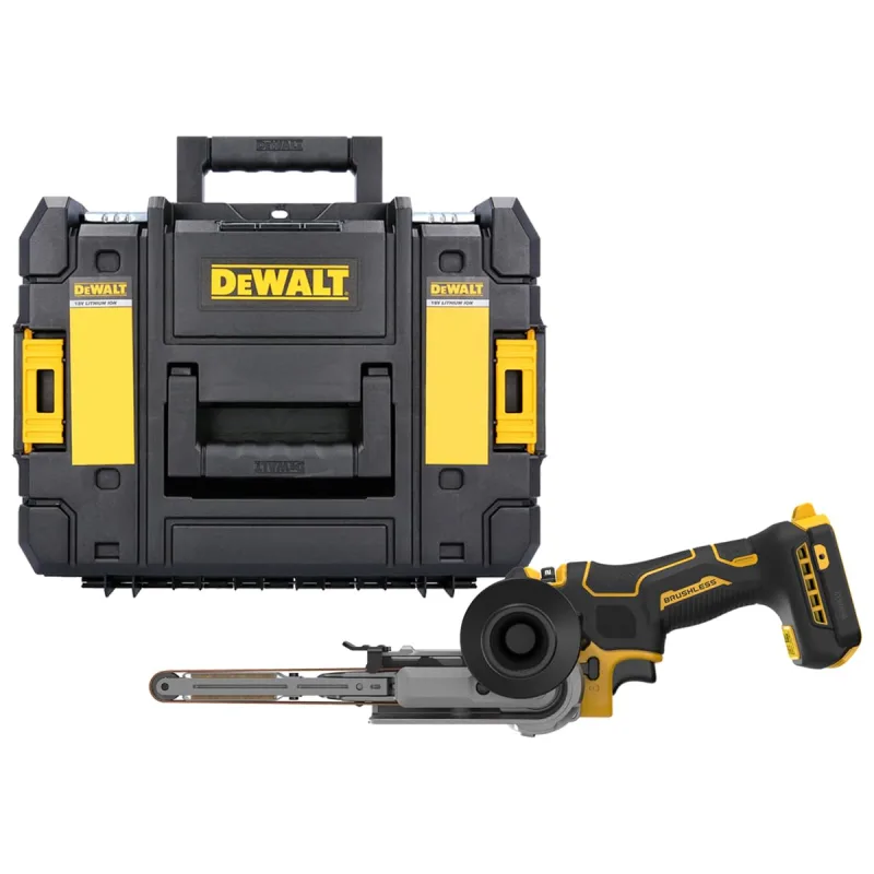 DeWALT DCM200NT-XJ lijadora portátil Lijadora de banda Negro, Amarillo
