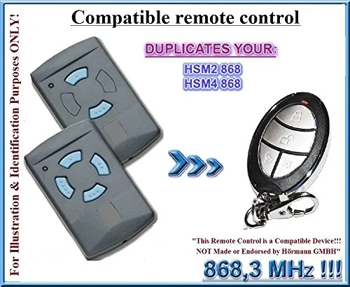 HSM2/HSM4 Compatible transmisor de repuesto de la mando a distancia, 868,3 mhz fixed Code