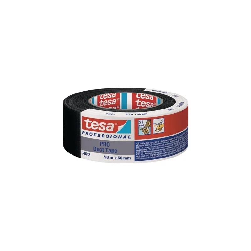 TESA Cinta Americana PRO 50m x 50mm Negra