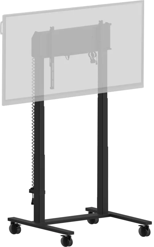 iiyama MD-CAR2031-B1 - Sistema pilón eléctrico con Ruedas (950 mm, con Dos columnas, para Pantallas de hasta 98" y VESA 800 x 600 mm, máx. 120 kg)