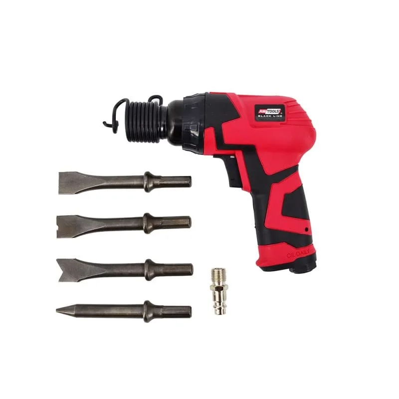 Martillo neumático Awtools - Modelo 6" 150mm Black Line, ideal para trabajos de impacto, alta potencia, diseño ergonómico, durabilidad y fácil manejo