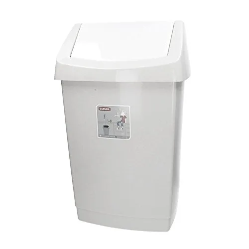 Curver Cesto Basculante "Click-It" 25L, color gris lux/granitado, diseño elegante y funcional, ideal para almacenamiento y organización, alta durabilidad, perfecto para hogar y oficina.