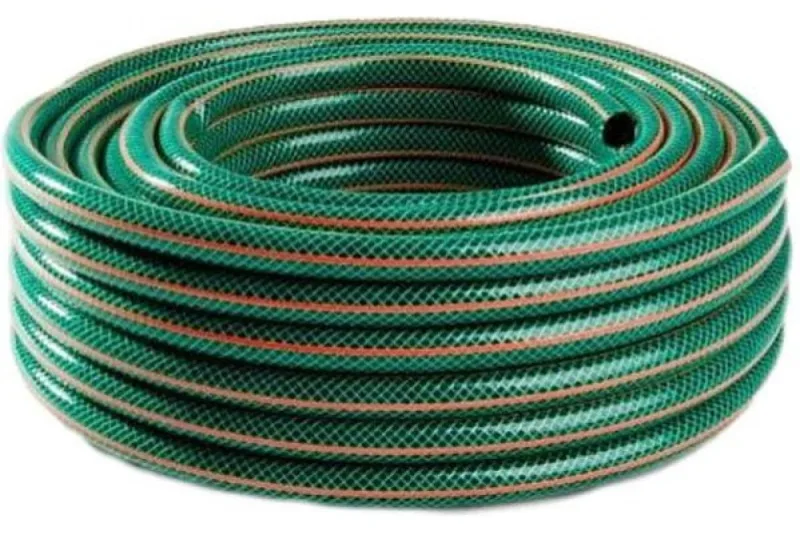 Manguera de jardín AWTools, modelo Classic 34, 50m, ideal para exteriores, flexible, resistente, perfecta para riego y tareas de jardinería, alta durabilidad y rendimiento.