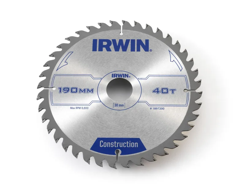 Irwin - Disco sierra circular 190mm/40t