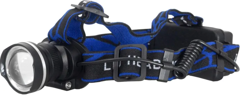 Linterna frontal Tiross Zoom Cree T6XM TS-1146, luz potente y ajustable para uso versátil en exteriores y trabajos especializados.