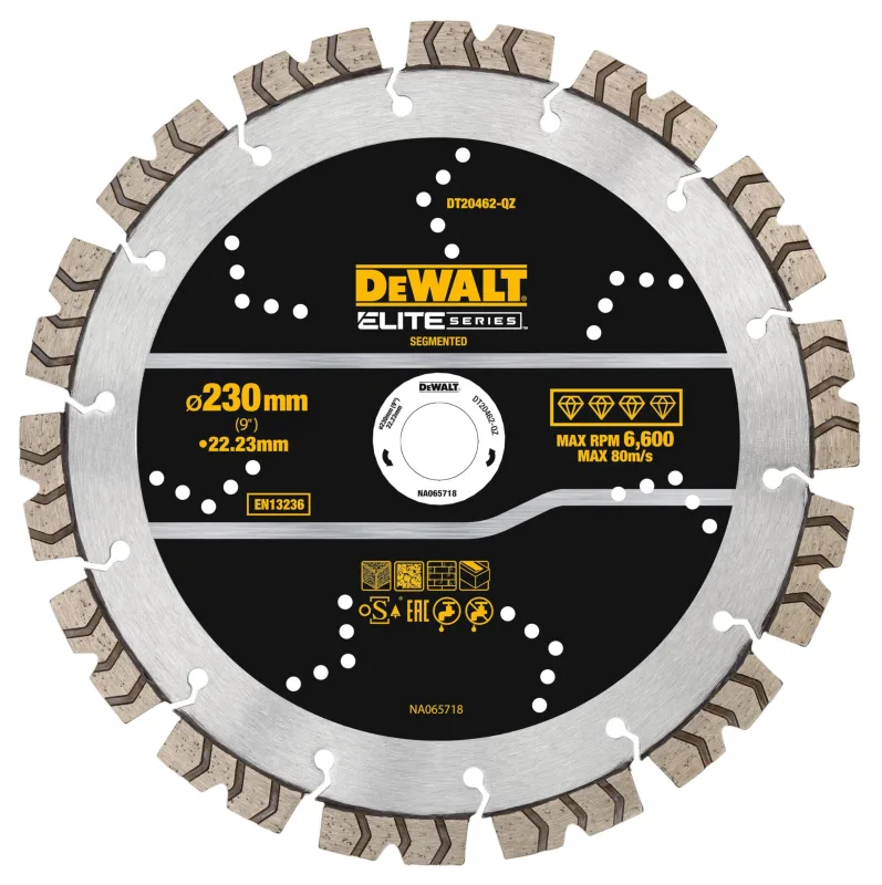 DeWALT Disco de corte de diamante Elite 230 x 22,23 mm All Purpose