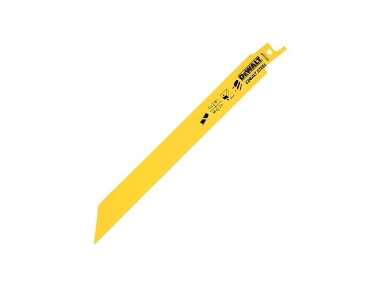 DeWalt DT2354-QZ - Hoja de sierra sable bi-metal, longitud de 203 mm, paso de diente de 1,4 mm, para corte en metal, chapa, tuberías y perfiles