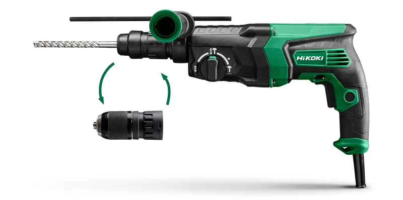 HIKOKI DH26PMCWSZ Martillo perforador y cincelador DH26PMCWSZ (SDS-plus) incluye SSBF de 13 mm