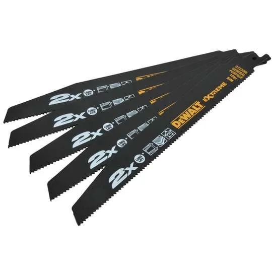DeWalt DT2407L-QZ - Hoja de sierra sable Extreme 2x, longitud: 152 mm, paso de diente: 1, 8-1, 4 mm para metal