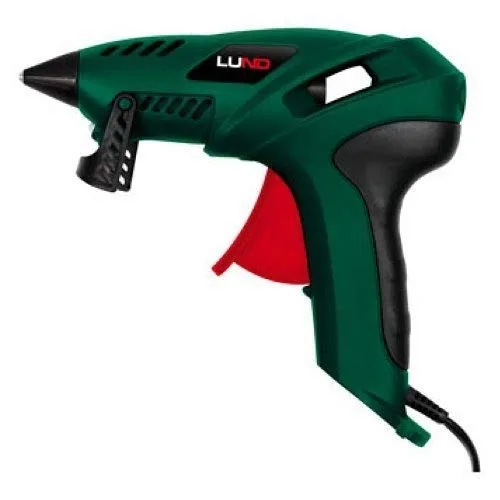 Pistola de pegamento caliente Lund 73060, 16W, 11mm, diseño compacto y ergonómico, ideal para manualidades y reparaciones, fácil de usar, rápido encendido, herramienta eficiente.