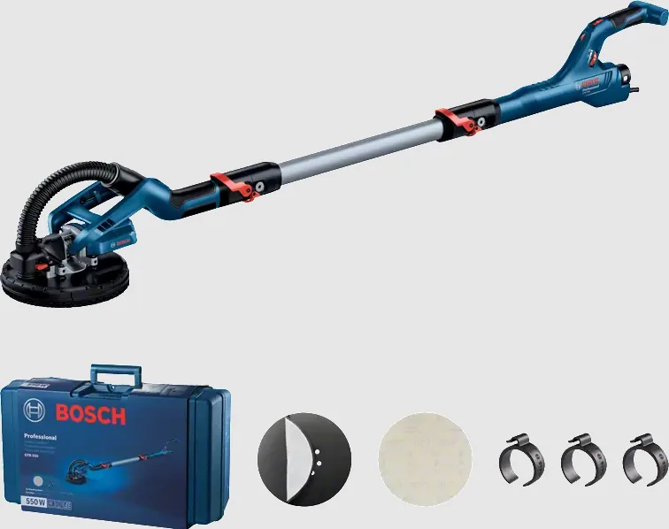 Bosch 500 Series GTR 550 Lijadora para paneles de pladur 910 RPM Negro, Azul, Blanco 500 W