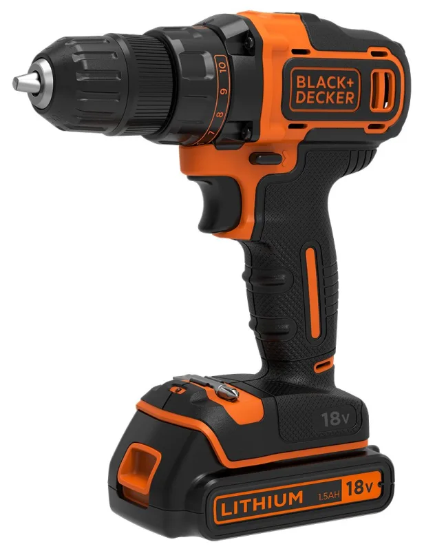 BLACK+DECKER bDCdd186b BLACK+DECKER Taladro 18 V inalámbrico con Cargador batería 1 5 Ah