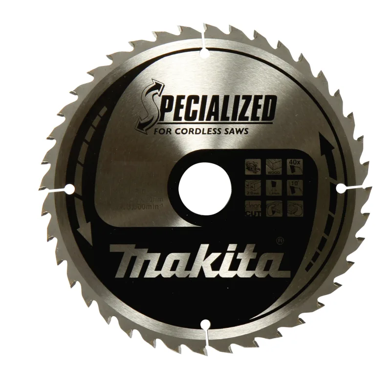 Makita Hoja de Sierra Circular Especializada Madera 85 x 15 x 20 Z, herramienta profesional para cortes en madera y carpintería, perfil de dientes especial, estabilidad de corte, color metálico