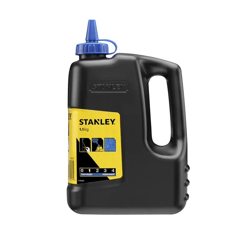 Stanley, 1-47-403, tiza de marcaje profesional resistente al agua, excelente adherencia, alta visibilidad, ideal para exteriores, construcción y carpintería, color intenso