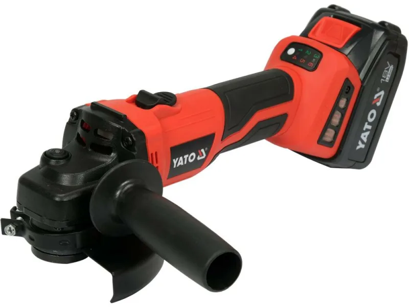 Yato Llenadora angular 18 V 125 mm, sin escobillas, 1 x 4 Ah + cargador