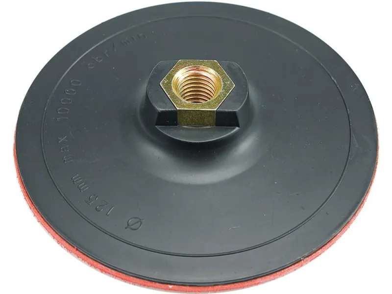 VOREL 08315 - disco de goma para amoladora angular con velcro 125mm