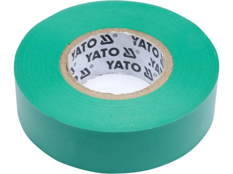 YATO YT-81652 - cinta de aislamiento eléctrico de PVC 0.13mm 19mmx20m verde
