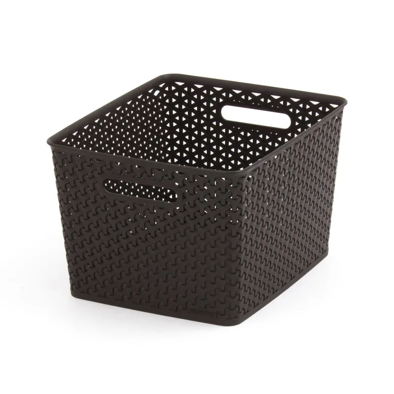 CURVER Cesta en plastico caja de almacenamiento 196897 colór: marrón oscuro