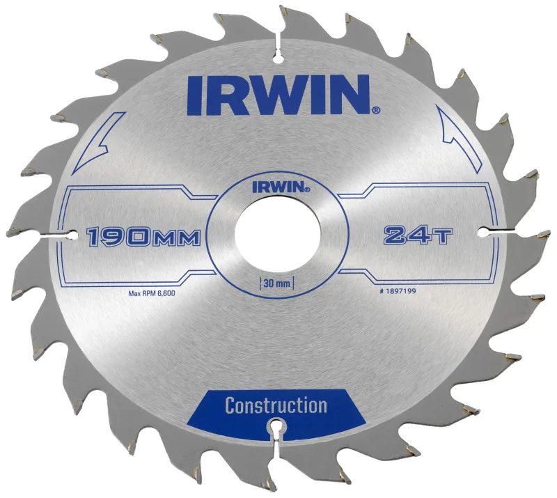 Irwin - Disco sierra circular 190mm/24t