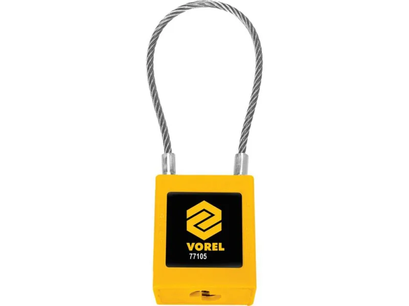 Candado Vorel 77105, 1 pieza, diseño robusto y duradero, ideal para asegurar puertas, armarios y almacenamiento, alta seguridad, fácil de usar y transportar, confiable.