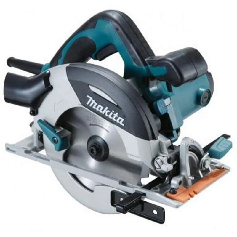 Sierra Circular Makita HS6100 de 165mm y 1.100W para cortes precisos en madera y metal, diseño compacto y ligero
