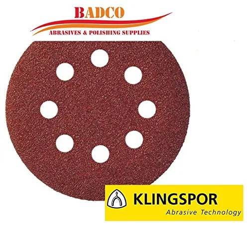 Klingspor krążek ścierny samoprzyczepny 125mm ps18ek gr. 80 gls5 8-otworów/50szt.